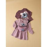 Name It Lilas Nmfansa Stitch Swe Dress Bru Wdi