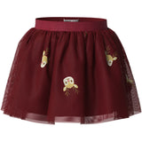 Name It Red Dahlia Reindeer Nmfveross Tulle Skirt