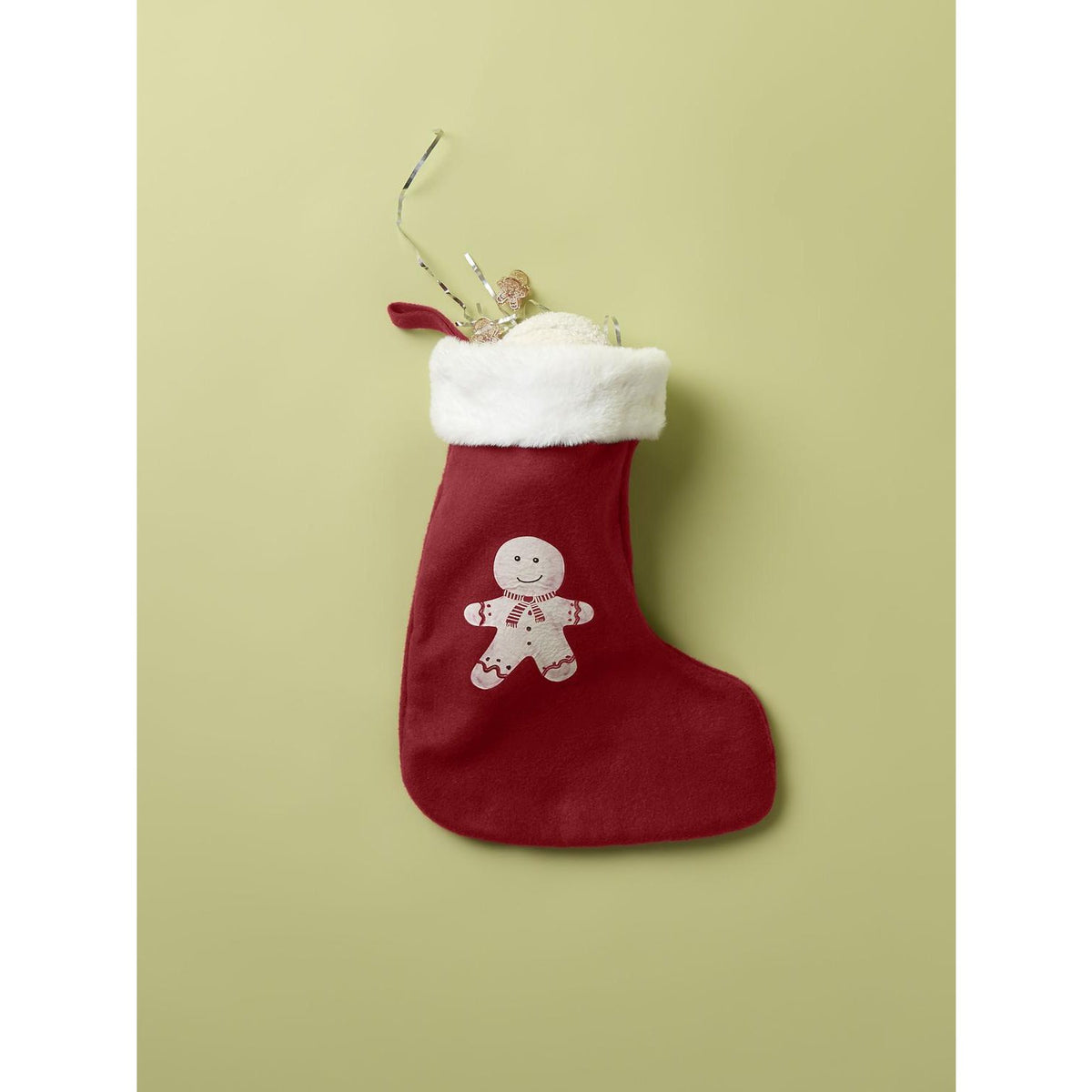 Name It Red Dahlia Gingerbread Nmnrana Stocking