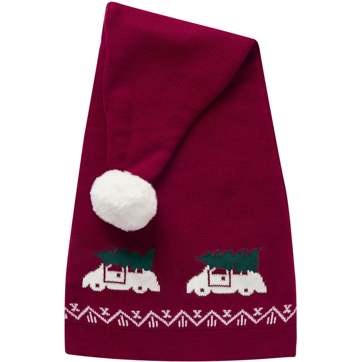 Name It Red Dahlia Car With Tree Nmnrismas Knit Hat
