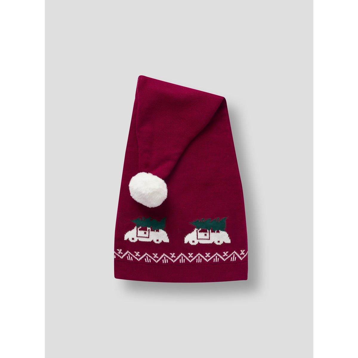 Name It Red Dahlia Car With Tree Nmnrismas Knit Hat
