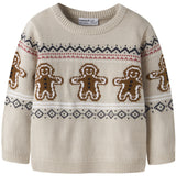 Name It Peyote Melange Nmnrismas Ls Knit Cot