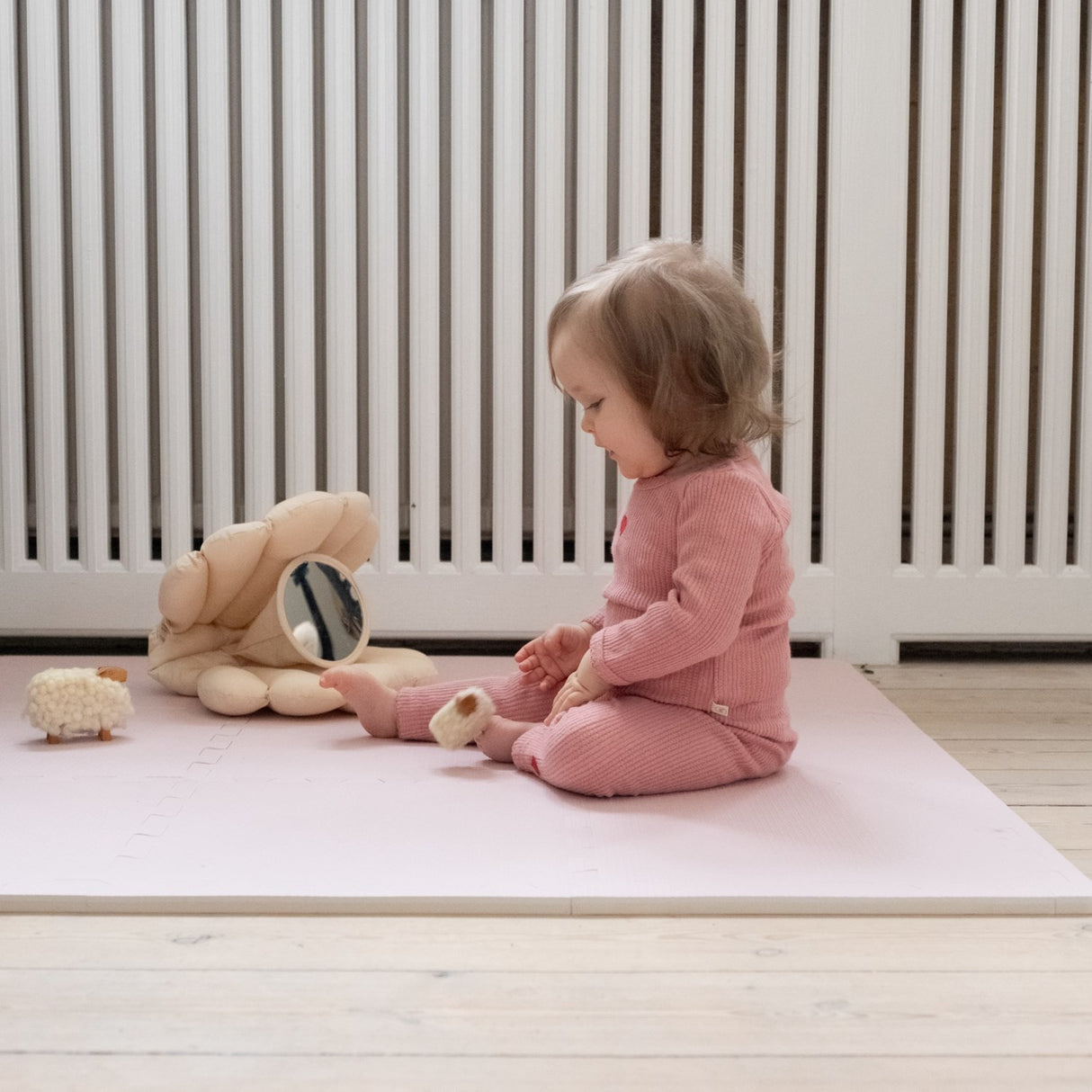That's Mine Rose Blush Alva Foam Play Mat Square