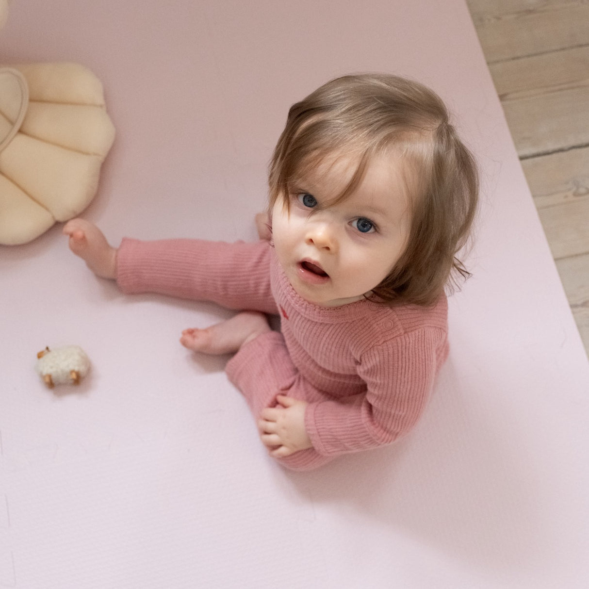 That's Mine Rose Blush Alva Foam Play Mat Square