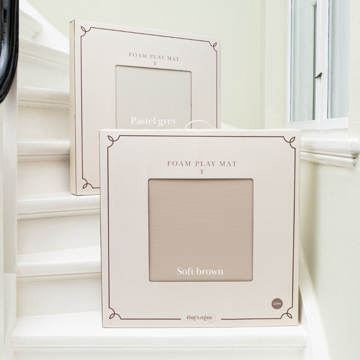 That's Mine Pastel Grey Arie Foam Play Mat Square