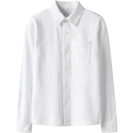 Name It Bright White Nkmron Ls Jersey Shirt