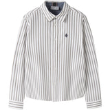 Name It Bright White Nkmralum Ls Nreg Stripe Shirt Box