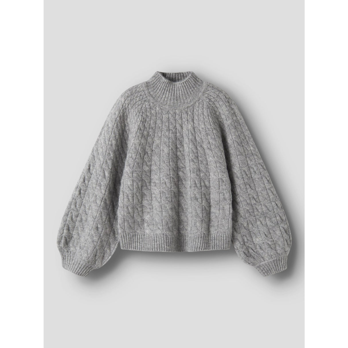Name It Grey Melange Nkfnadalie Ls Knit