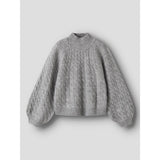 Name It Grey Melange Nkfnadalie Ls Knit