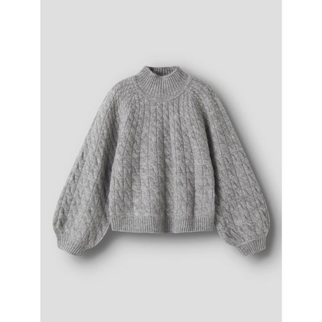 Name It Grey Melange Nkfnadalie Ls Knit