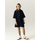 Name It Dark Blue Denim Nkfember 2/4 Dnm Glitter Dress 1208-Lu