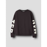 Name It Chocolate Plum Nkfnokki Ls Rlx Sweat Bru