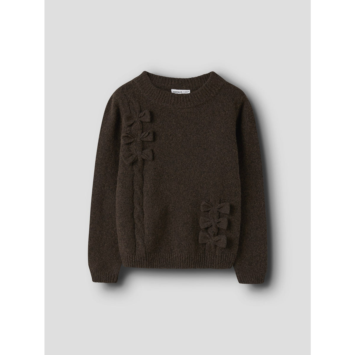Name It Chocolate Plum Nkfojesmi Ls Knit