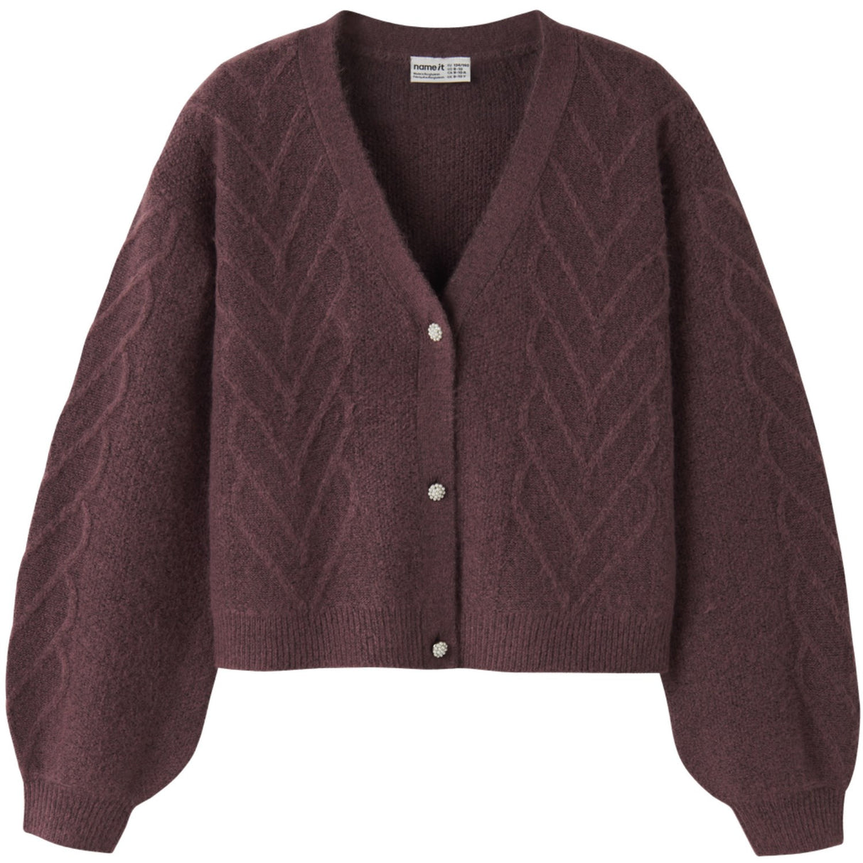Name It Wild Ginger Nkfopal Ls Knit Card