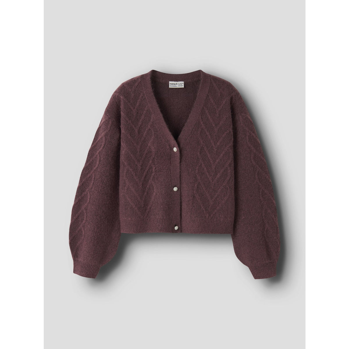 Name It Wild Ginger Nkfopal Ls Knit Card