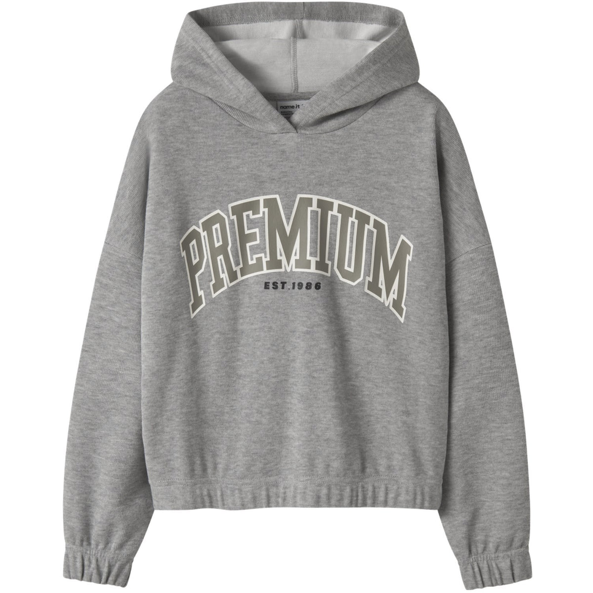 Name It Grey Melange Nkfokomma Ls Short Sweat Wh Unb Box