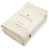 Konges Sløjd Lemon Dot 3 Pack Muslin Cloth Gots