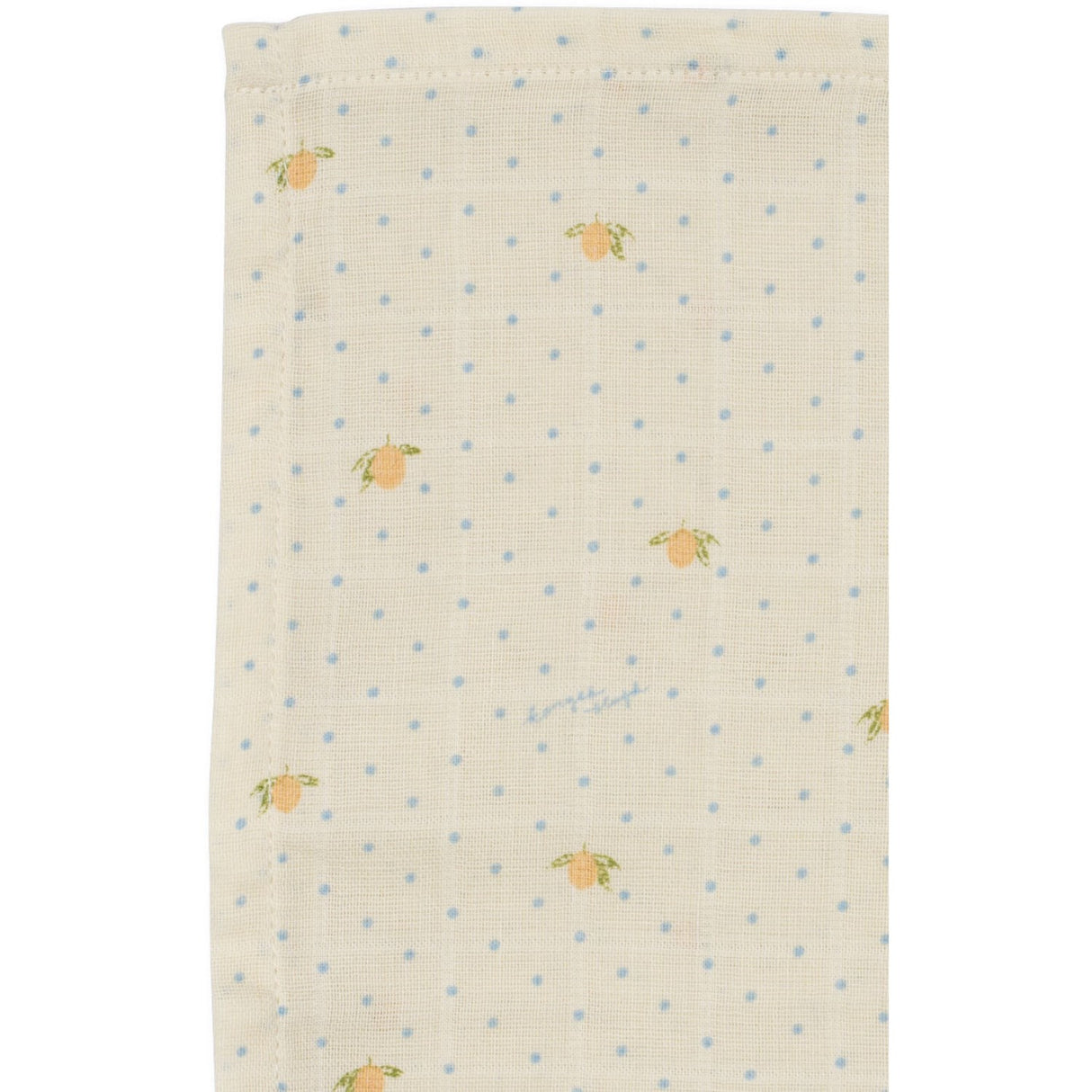 Konges Sløjd Lemon Dot 3 Pack Muslin Cloth Gots