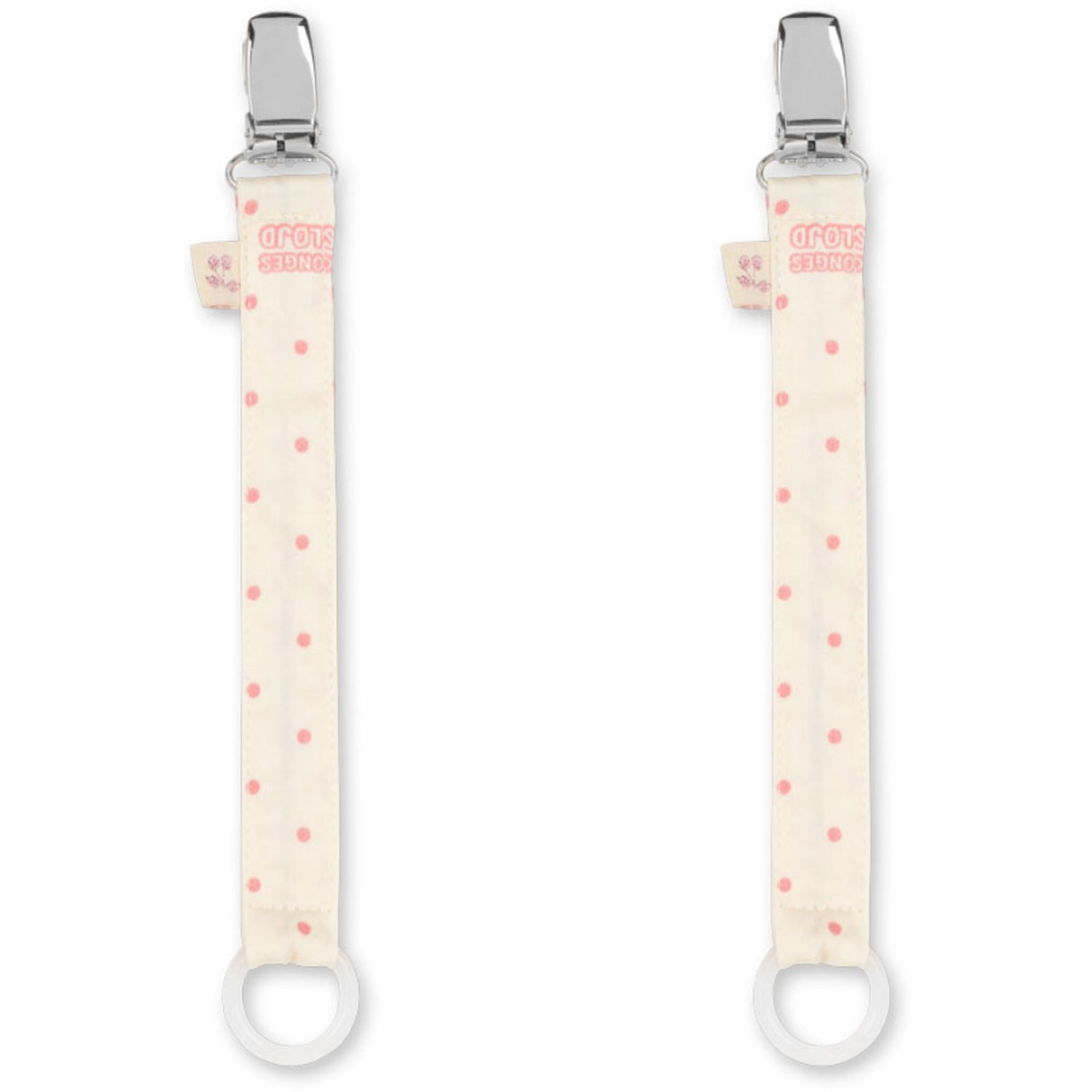 Konges Sløjd Cherry Dot 2 Pack Pacifier Strap