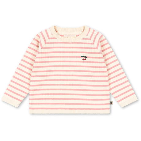 Konges Sløjd Peony Butter Stripe Buma Knit Sweater Gots