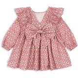 Konges Sløjd Felice Rose Evia Ls Bow Dress Gots