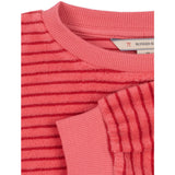 Konges Sløjd Cardinal Rose Stripe Itty Sweatshirt Gots