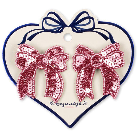 Konges Sløjd Rapture Rose 2 Pack Sequin Bow Hair Clip