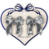Konges Sløjd Silver 2 Pack Sequin Bow Hair Clip