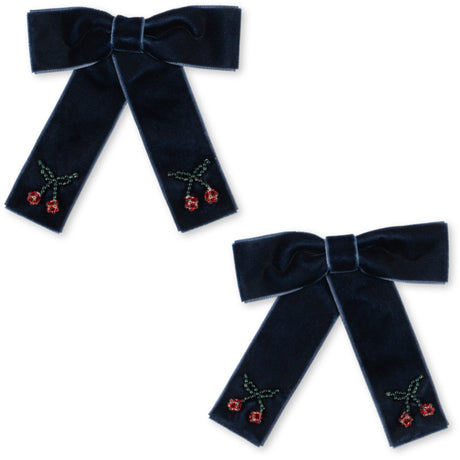 Konges Sløjd Navy 2 Pack Juliette Bow Hair Clip