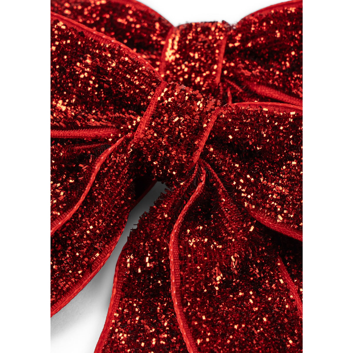 Konges Sløjd Red Glitter 2 Pack Velvet Double Bow Hair Clips