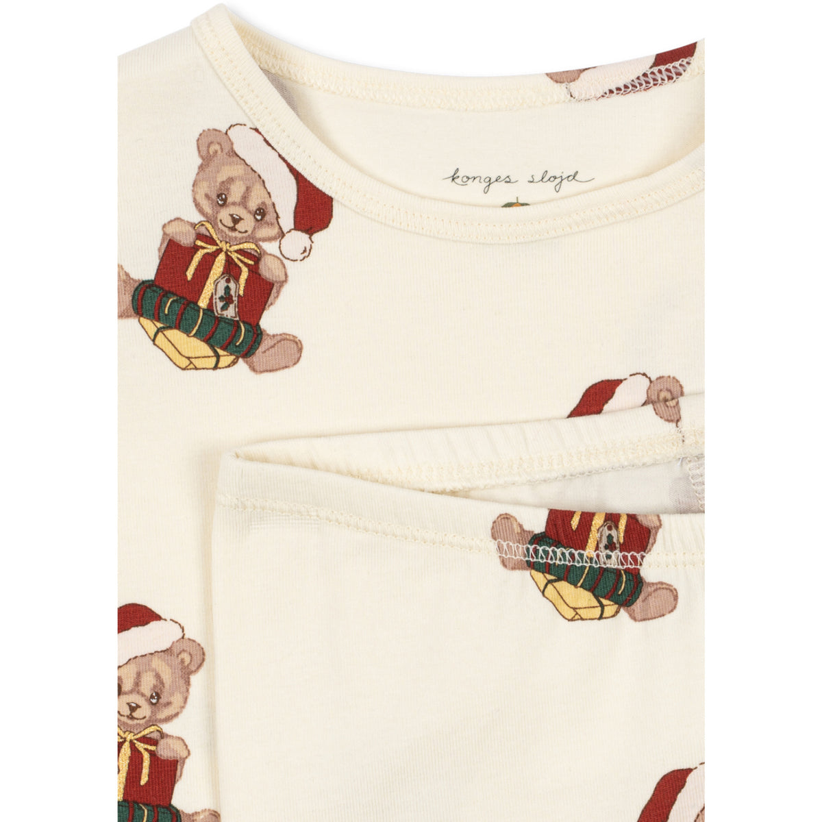 Konges Sløjd Teddy Bear Basic Blouse/Pants Set Gots