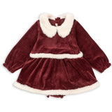 Konges Sløjd Red Dahlia Christmas Romper Dress Grs