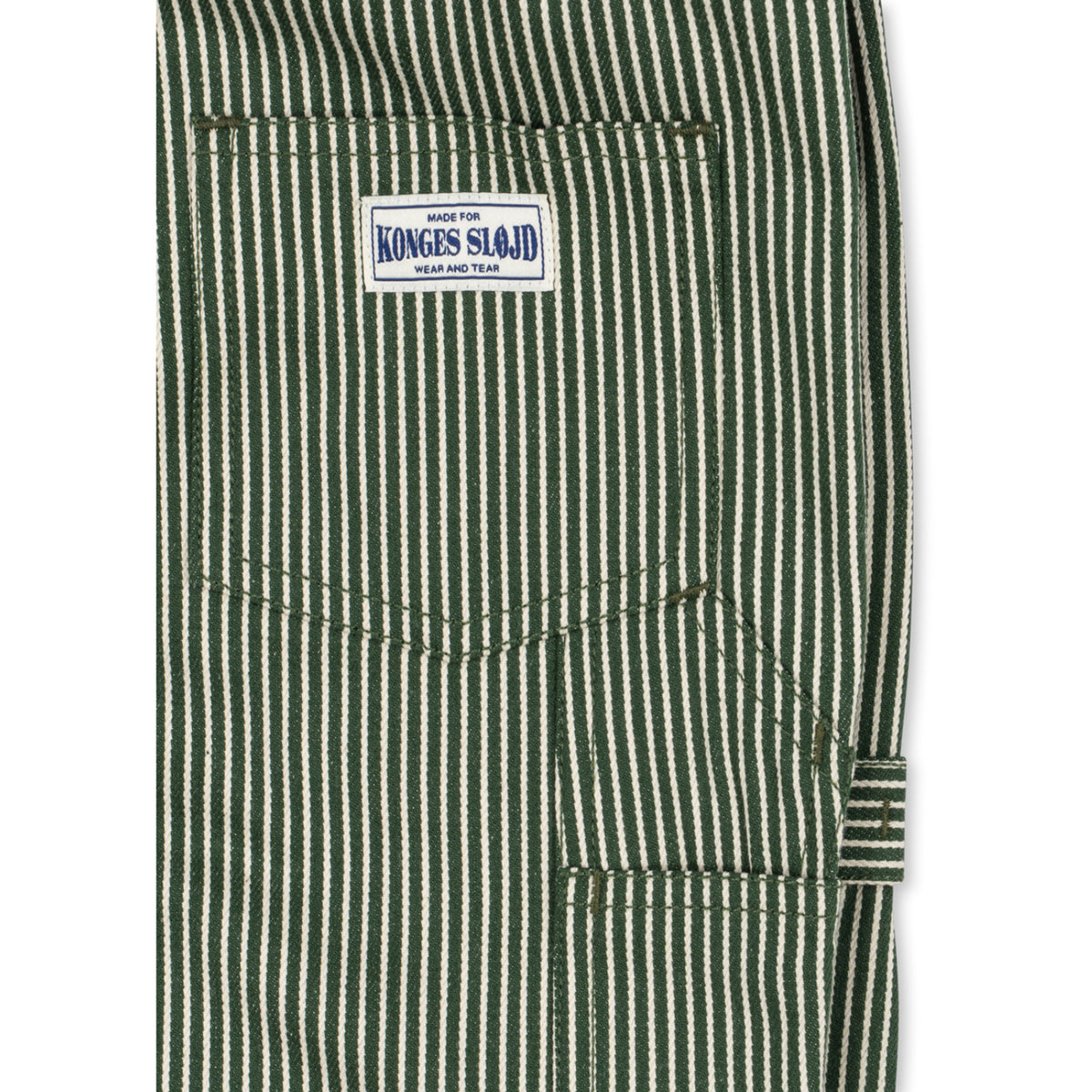 Konges Sløjd Milk Verte Stripe Luc Pants Gots