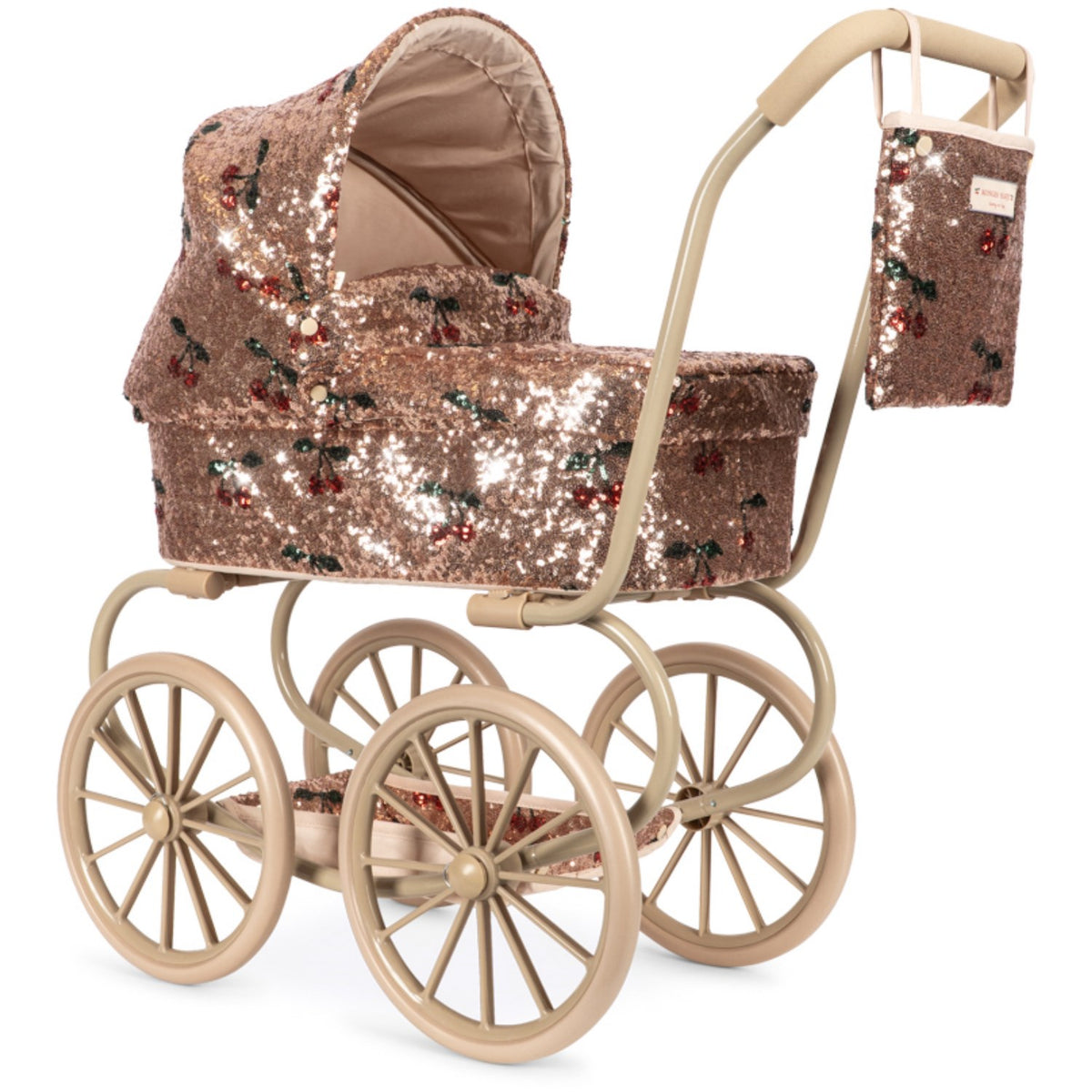 Konges Sløjd Cherry Sequin Sparkly Minnie Doll Pram