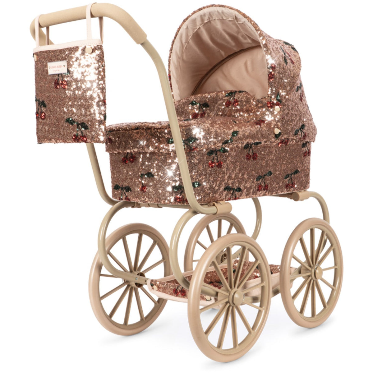 Konges Sløjd Cherry Sequin Sparkly Minnie Doll Pram