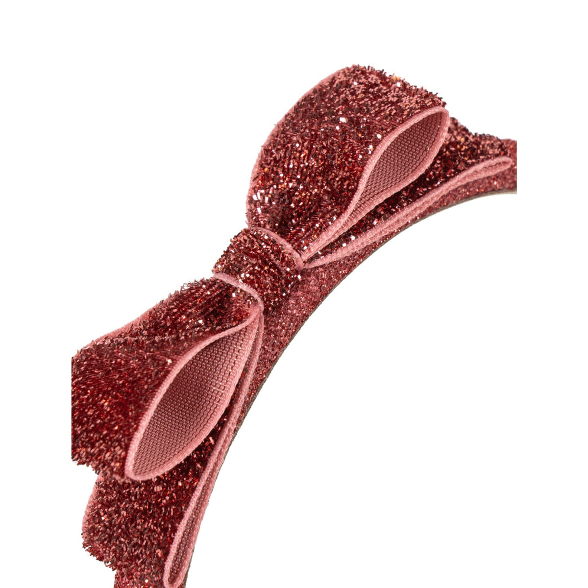 Konges Sløjd Rose Glitter Velvet Bow Hairbrace