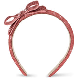 Konges Sløjd Rose Glitter Velvet Bow Hairbrace
