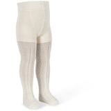 Konges Sløjd Off White Wool Pointelle Tights