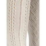 Konges Sløjd Off White Wool Pointelle Tights