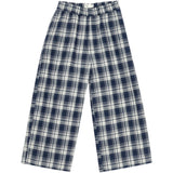 brunobruno nation Mood Indigo Blue Check Francis Navy Check Pants