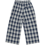 brunobruno nation Mood Indigo Blue Check Francis Navy Check Pants