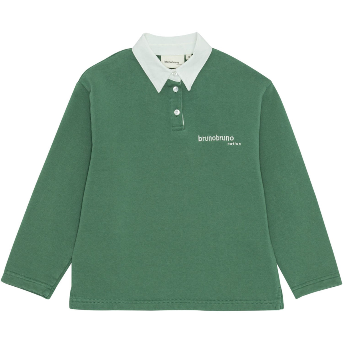 brunobruno nation Myrtle Green Dana Polo Sweatshirt Nb