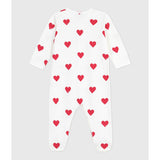 Petit Bateau Hearts Sleepsuit