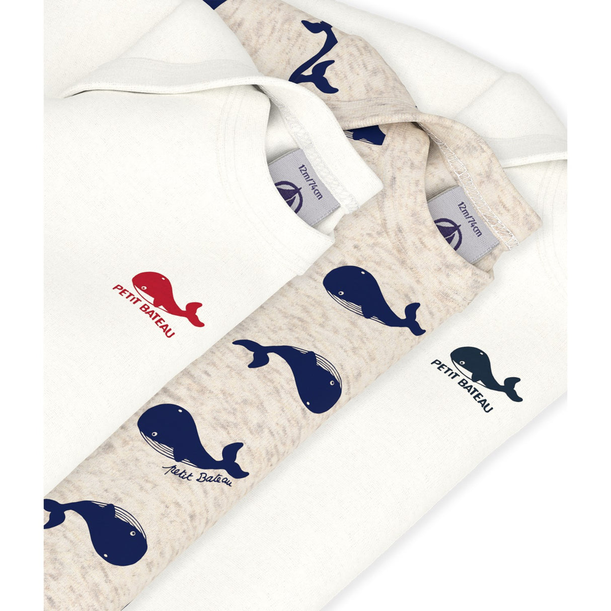 Petit Bateau Variante 1 Long Sleeve Bodysuit
