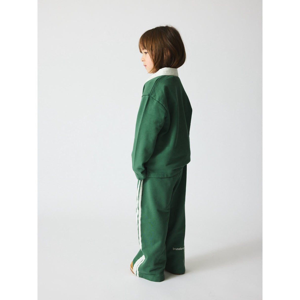 brunobruno nation Myrtle Green Francis Stripe Sweat Pants Nb