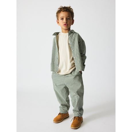 brunobruno nation Myrtle Green Check Nohrla Check Shirt