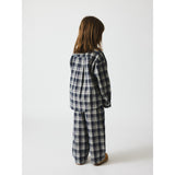 brunobruno nation Mood Indigo Blue Check Virgil Navy Check Shirt