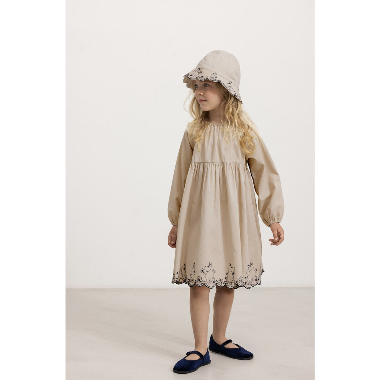MarMar Cotton Texture Dancing Moomins Dawson Dress