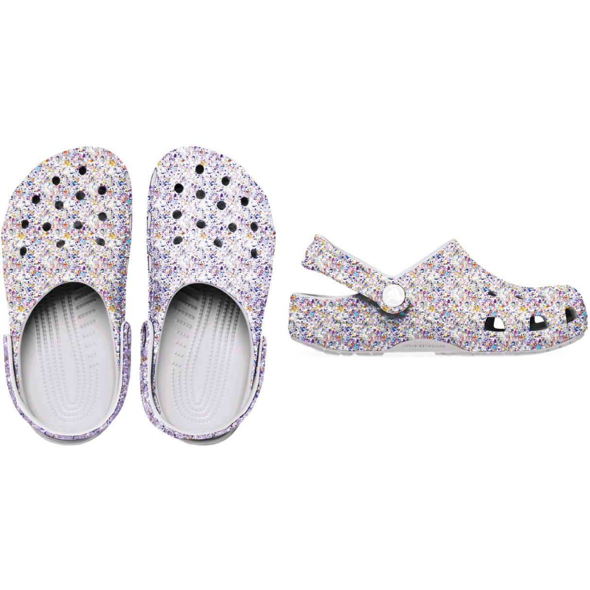 Crocs Grape Ice Classic Chunky Glitter Clog T Gric