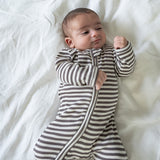 That's Mine Dark Grey Stripe Jona Onesie 2-Pack